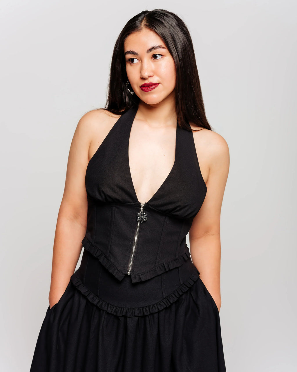 IMPERFECT Osculum halter neck 3X
