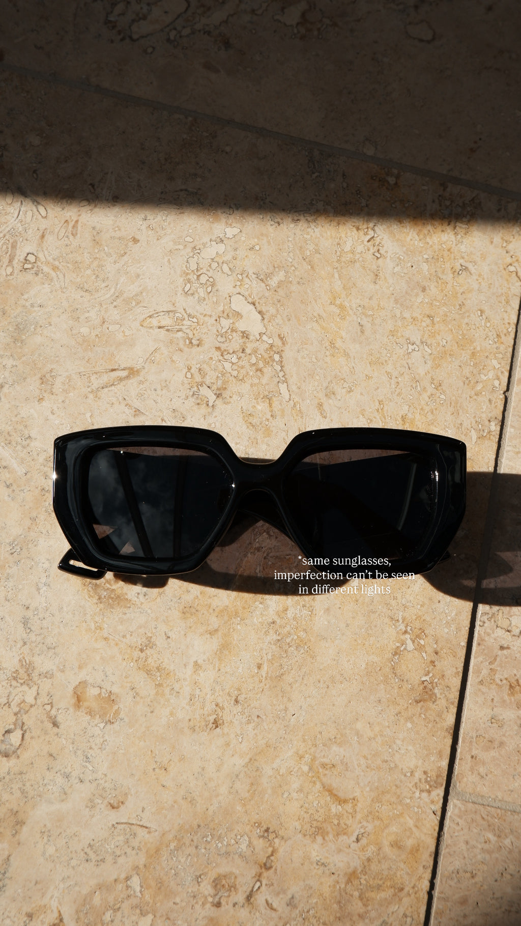 Imperfect Sun Eater sunglasses in Obsidian