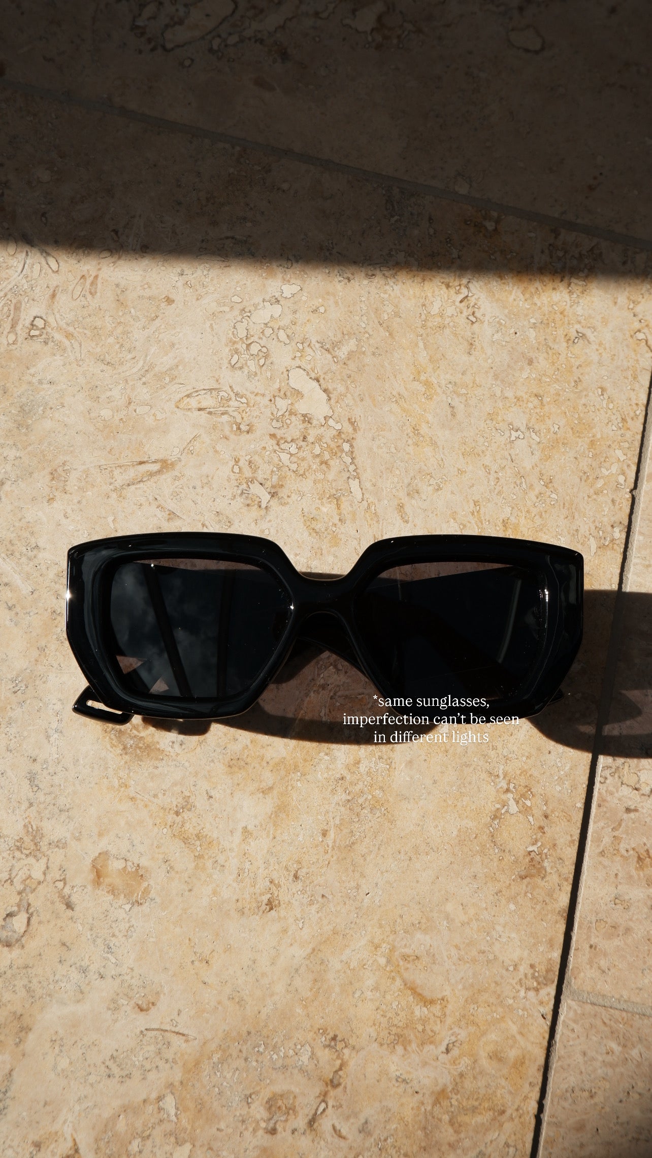 Imperfect Sun Eater sunglasses in Obsidian