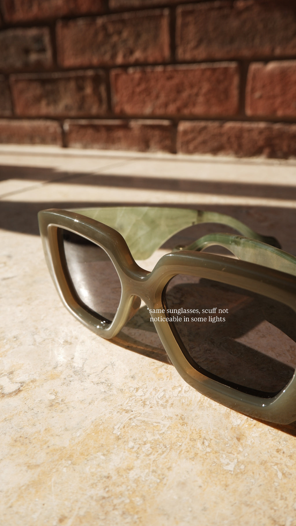Imperfect Sun Eater sunglasses in Moss