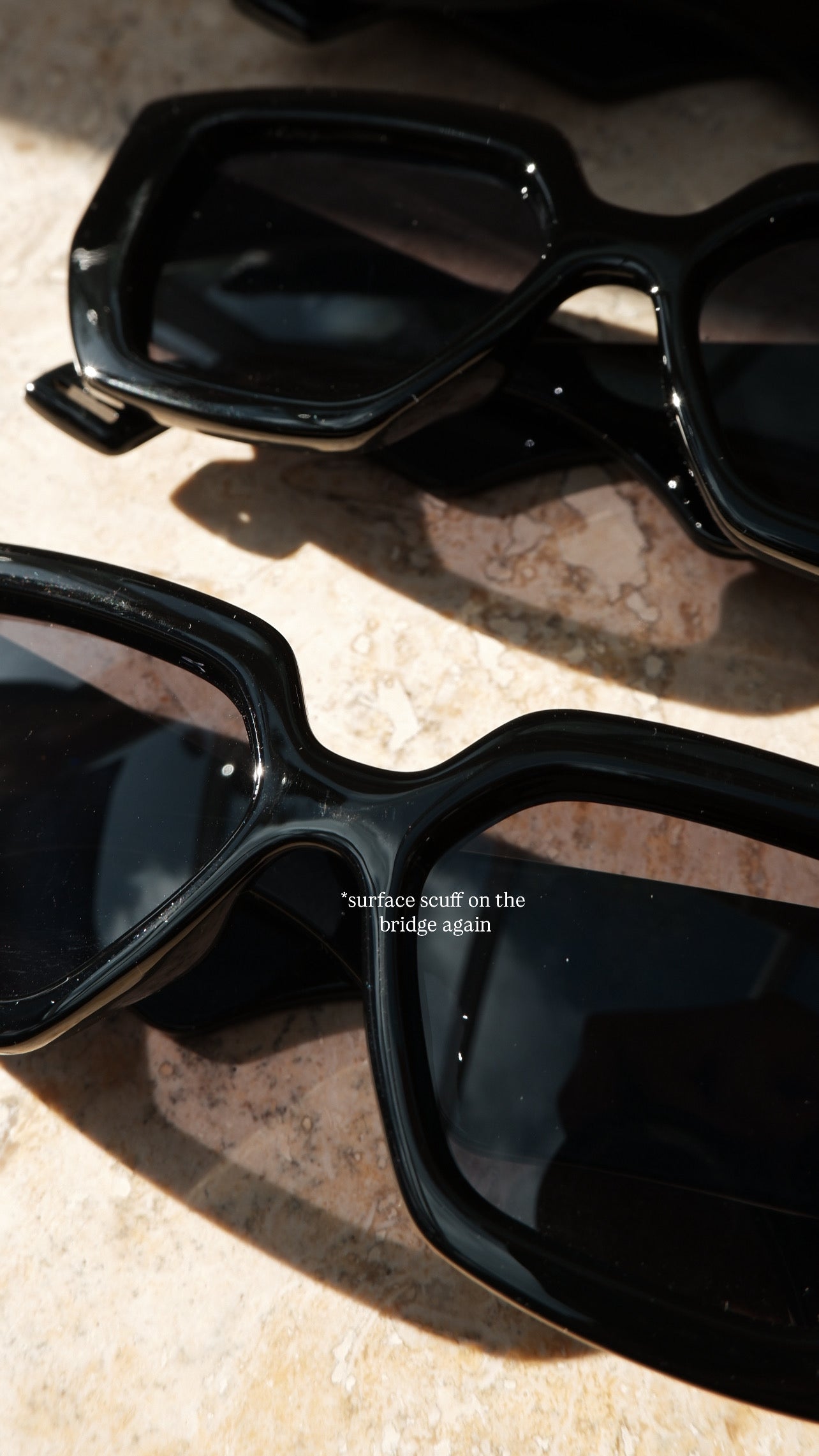 Imperfect Sun Eater sunglasses in Obsidian