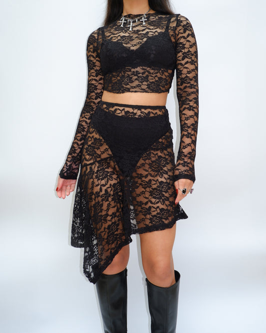 Eerie Lace Two Piece Set