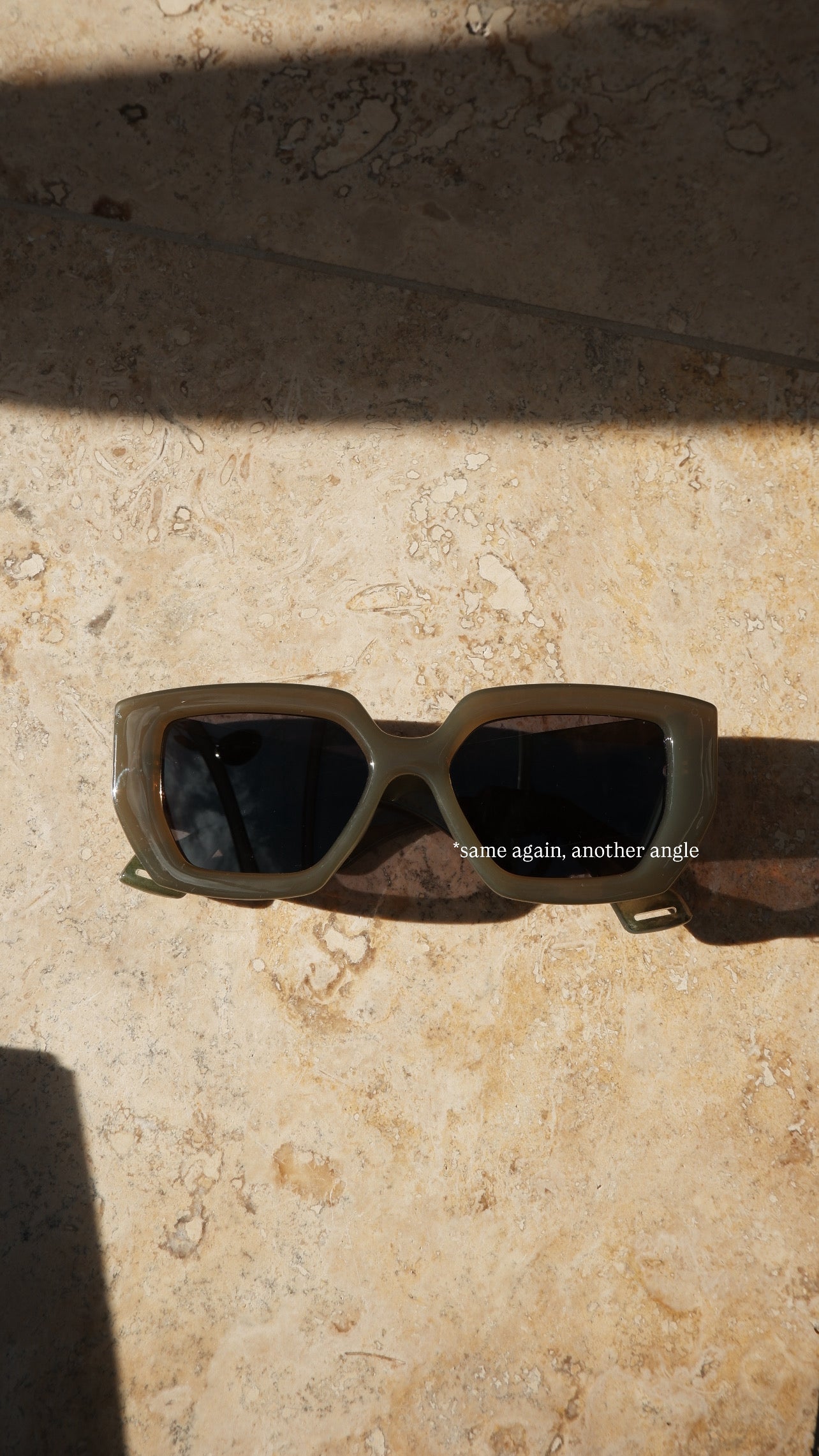 Imperfect Sun Eater sunglasses in Moss