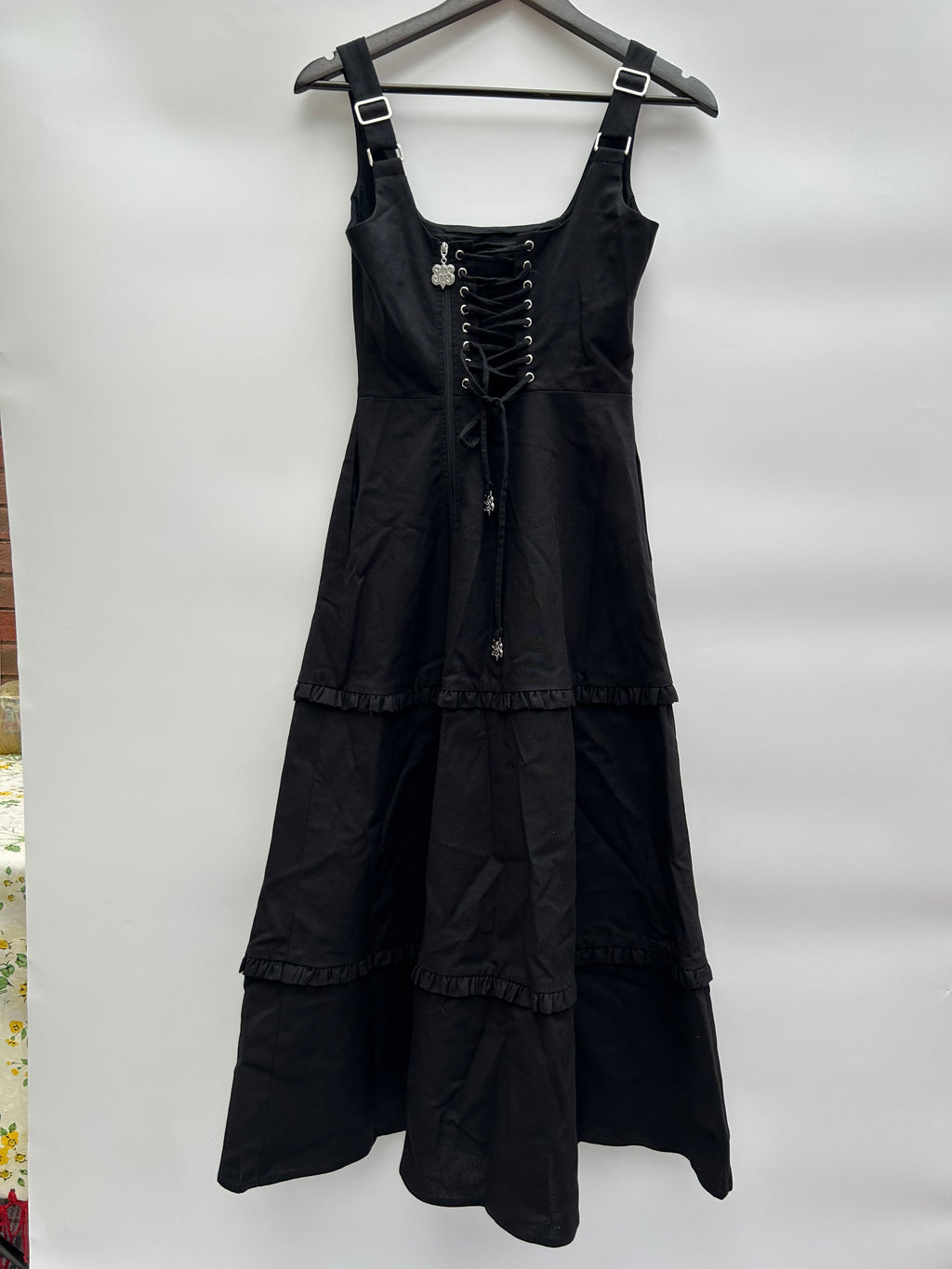 SAMPLE corset dress midaxi size Small