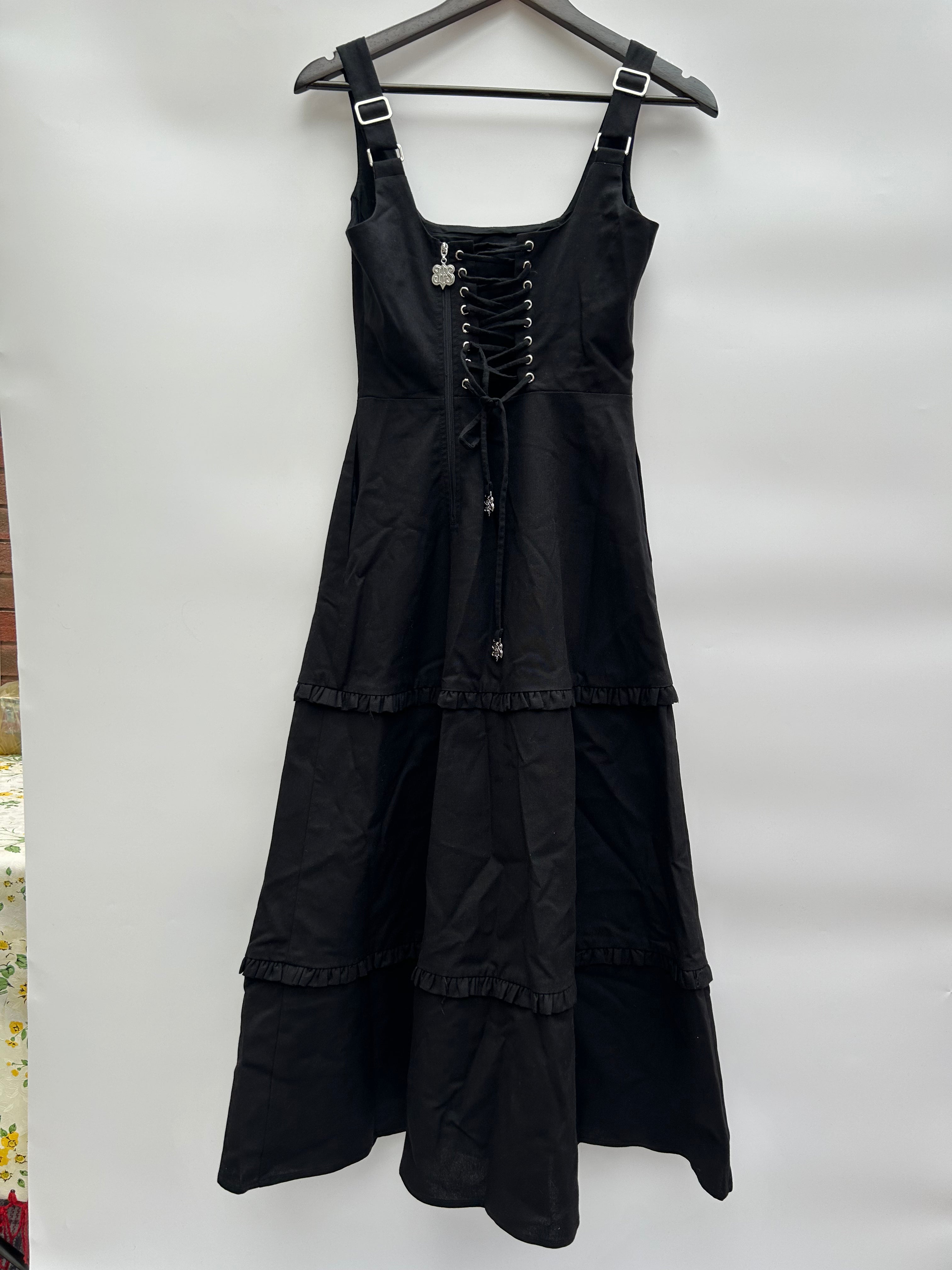 SAMPLE corset dress midaxi size Small