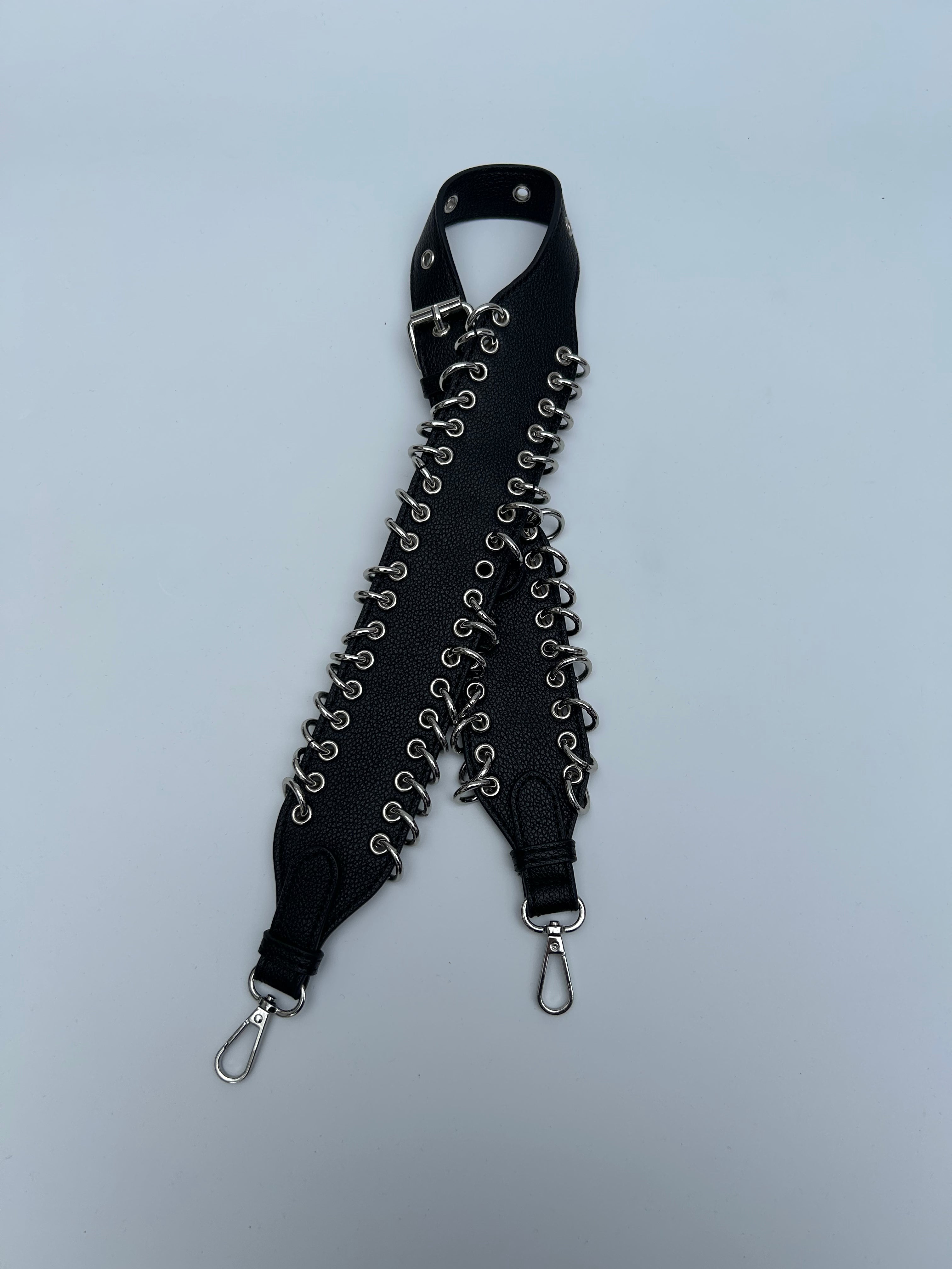 Black long bag strap